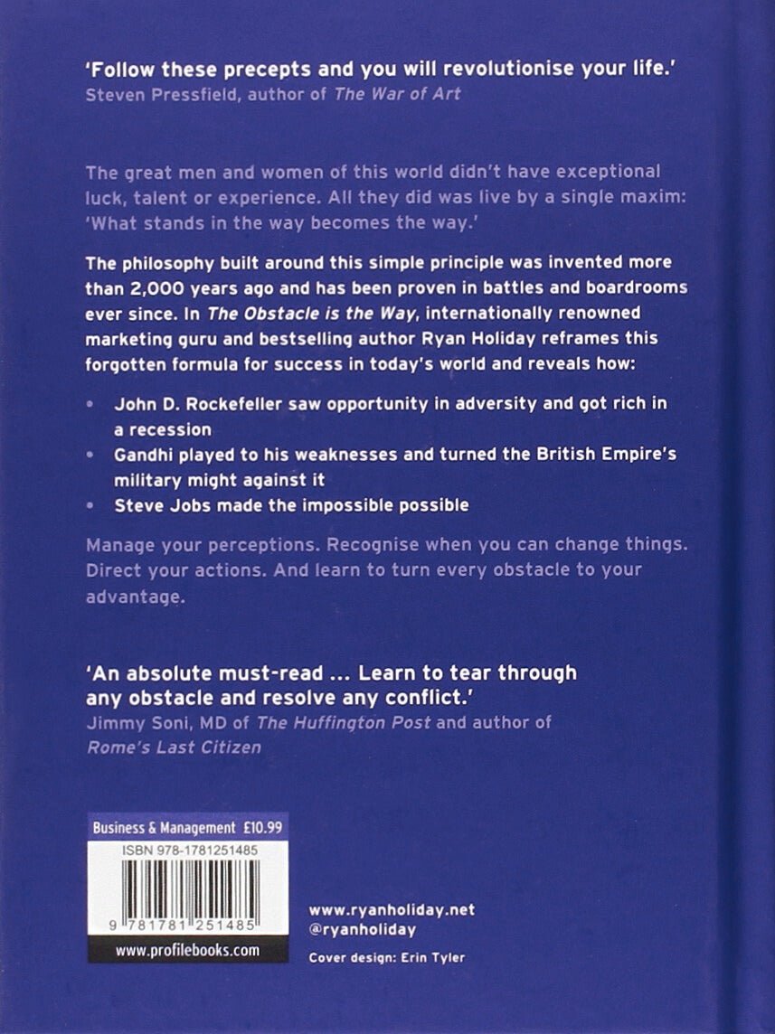 THE OBSTACLE IS THE WAY - BookAla