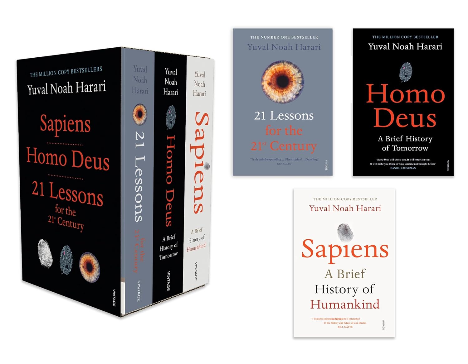 3 BOOKS BOXSET: Sapiens, Homo Deus & 21 Lessons for the 21st Century
