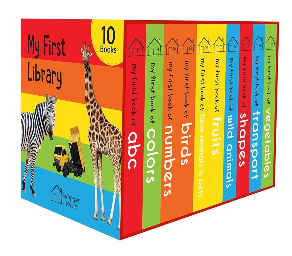 My First Library: Boxset of 10 Board Books for Kids (Pack 1)