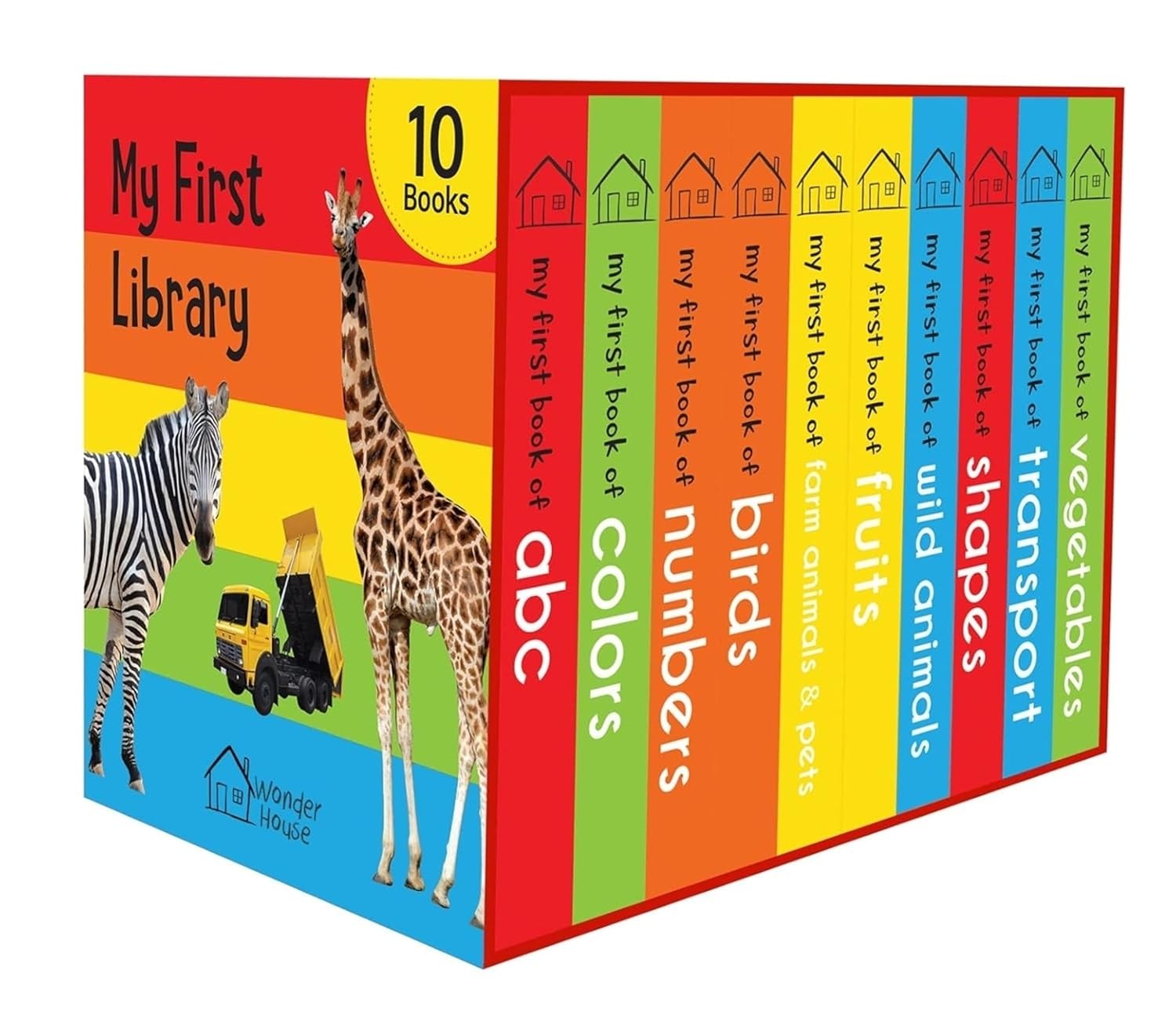 My First Library: Boxset of 10 Board Books for Kids (Pack 1)