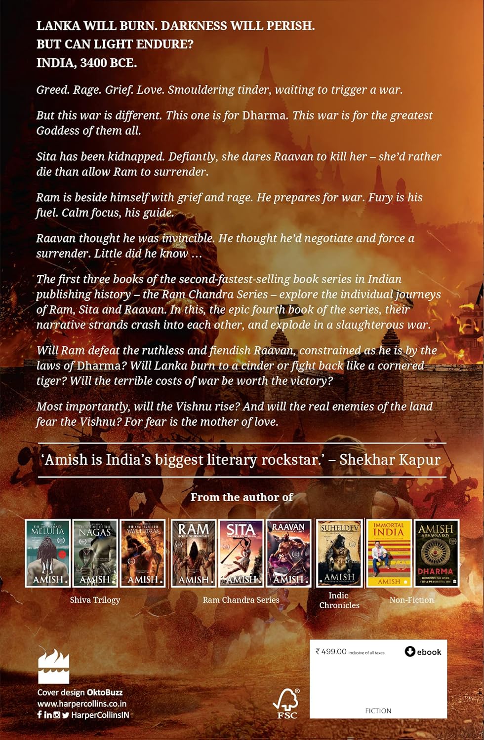 War Of Lanka (Ram Chandra Series Book 4) [Paperback] Tripathi Amish
